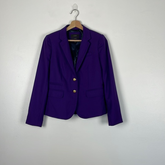 J. Crew Schoolboy 3 faux pocket button down long sleeve blazer Size 2